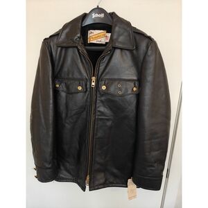 NOS Schott NYC Style 607 Leather Jacket Sz 38